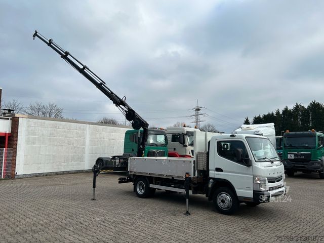 Truck-mounted crane van FUSO Canter 7C18 Pritsche + HIAB 066 Kran