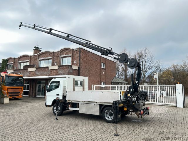 Truck-mounted crane van FUSO Canter 7C18 Pritsche + HIAB 066 Kran