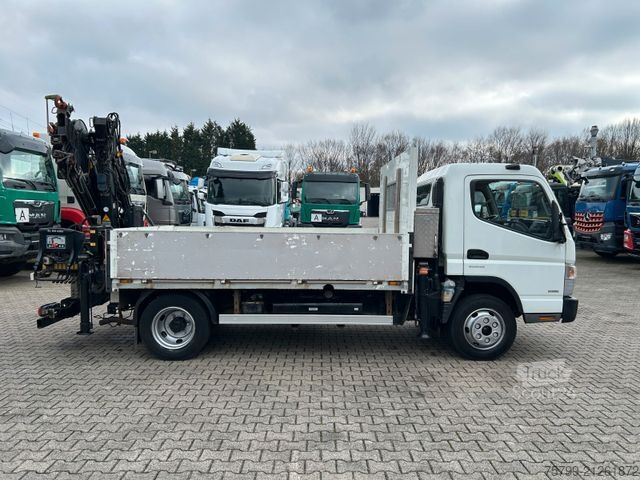 Truck-mounted crane van FUSO Canter 7C18 Pritsche + HIAB 066 Kran
