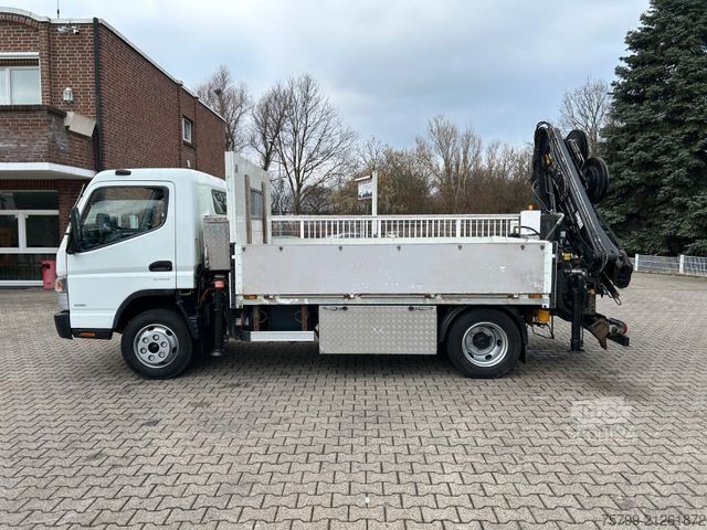 Truck-mounted crane van FUSO Canter 7C18 Pritsche + HIAB 066 Kran