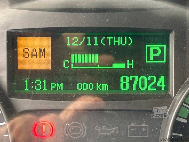 Truck-mounted crane van FUSO Canter 7C18 Pritsche + HIAB 066 Kran