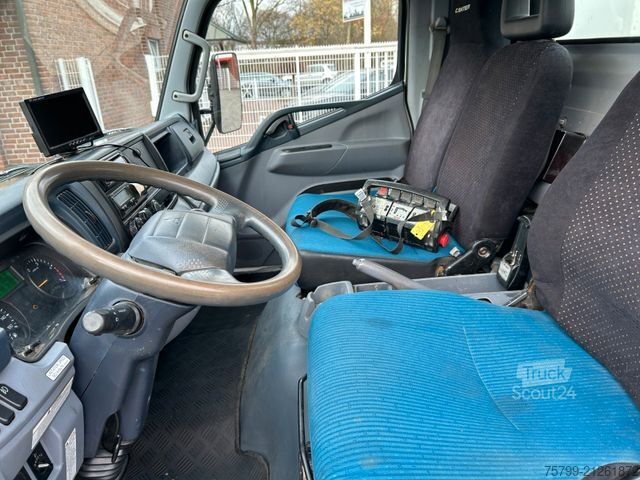 Truck-mounted crane van FUSO Canter 7C18 Pritsche + HIAB 066 Kran