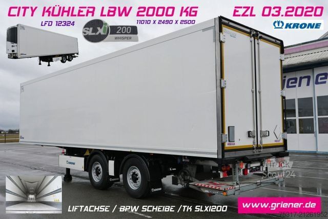 Hűtő félpótkocsi KRONE SZR 20 /CITY /TRIDEC LENK/ LBW 2000 kg/ SLXi200