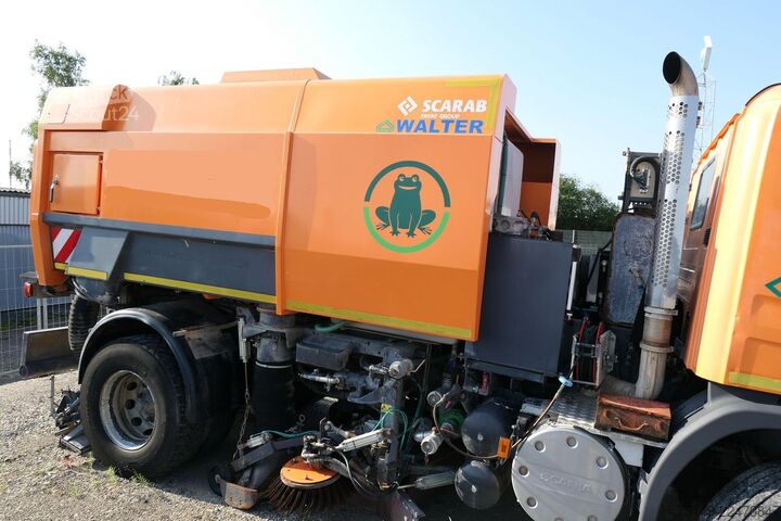 Gatusopmaskin SCANIA P 320 4x2, Scarab Fayat Group, 8m³, Klima, 62tkm