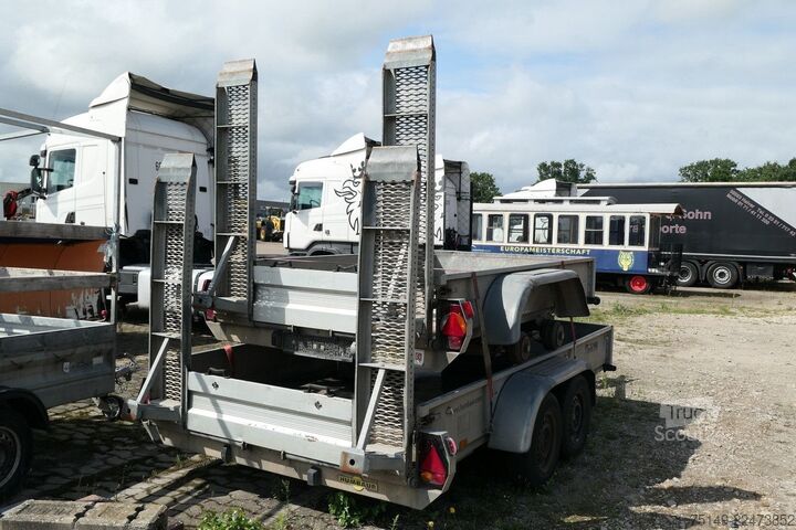 Автомобильный прицеп HUMBAUR HS353718, Tieflader, Tandem, Rampen, 2,7to. NL,