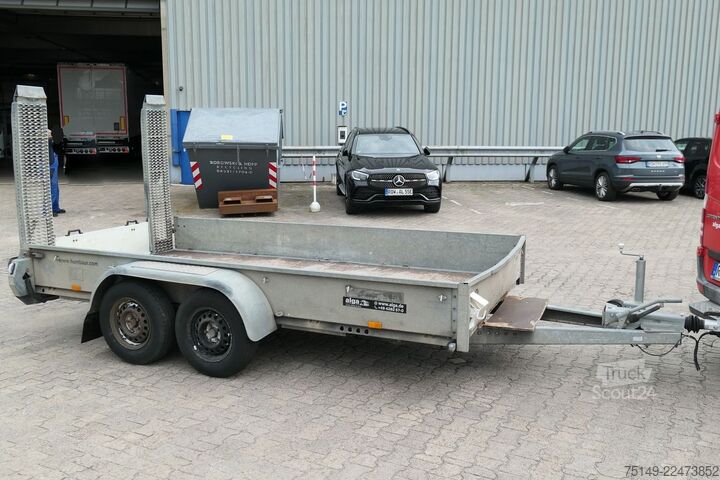 Biltrailer HUMBAUR HS353718, Tieflader, Tandem, Rampen, 2,7to. NL,