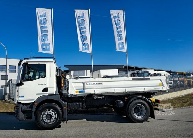 Tre-sidet tipbil MAN TGM 18.320 / 4x2 / Meiller/Kipper/NL 10,3 To/Neu