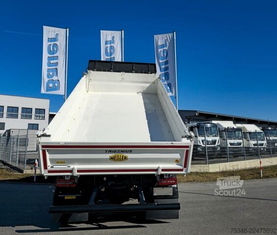 Tre-sidet tipbil MAN TGM 18.320 / 4x2 / Meiller/Kipper/NL 10,3 To/Neu