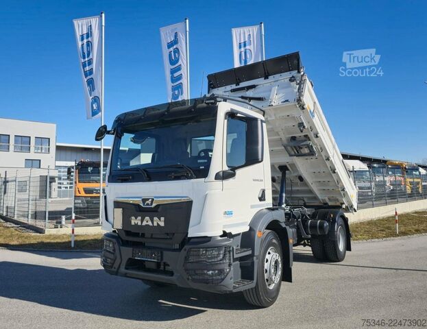 Tre-sidet tipbil MAN TGM 18.320 / 4x2 / Meiller/Kipper/NL 10,3 To/Neu