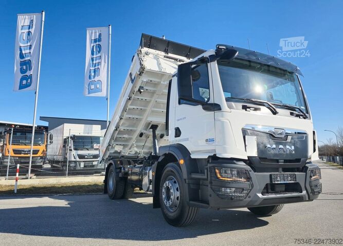 Tre-sidet tipbil MAN TGM 18.320 / 4x2 / Meiller/Kipper/NL 10,3 To/Neu