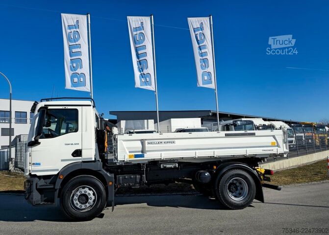 Tre-sidet tipbil MAN TGM 18.320 / 4x2 / Meiller/Kipper/NL 10,3 To/Neu