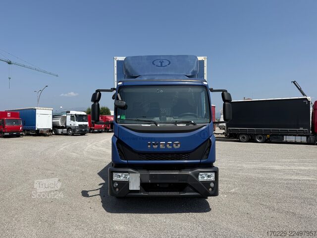 Teherautó platóval és hidraulikus emelőfallal iveco eurocargo 160-250