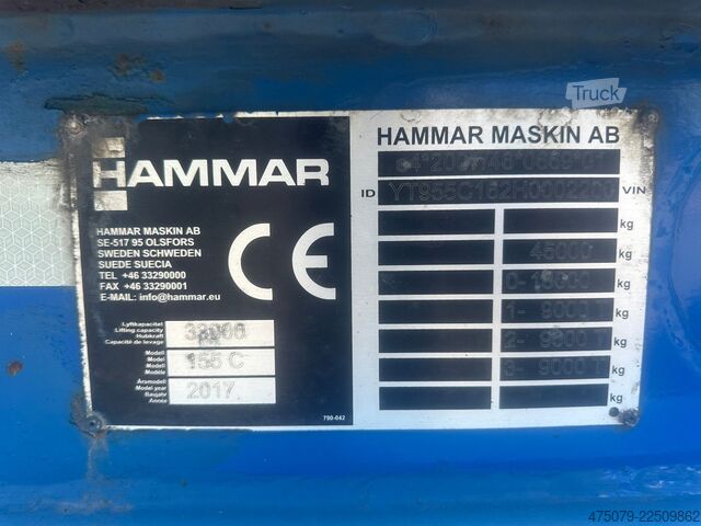 Semirimorchio a cassa mobile Hammar 155 C / Seitenlader / 20 - 45 Fuß / Sidel