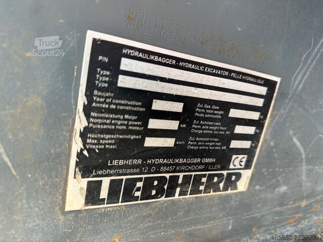 Vikšrinis ekskavatorius LIEBHERR R 914 Compact Litronic netto 72.000 EUR