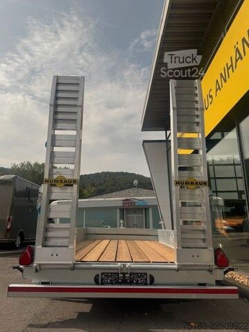 Dieplader oplegger HUMBAUR HS 754520 BS Baumaschinentransporter Tieflader