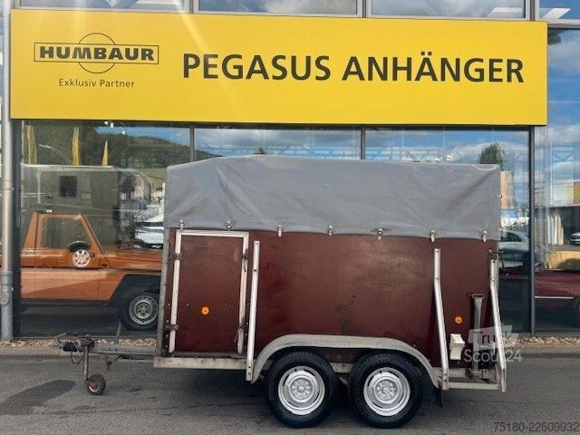 Arklių pervežimo priekaba Alf ALF Viehanhänger Holz/Plane 2,0t.