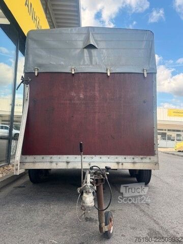Arklių pervežimo priekaba Alf ALF Viehanhänger Holz/Plane 2,0t.