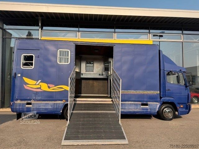 Gyvulių vežėjas MERCEDES-BENZ 814 L Pferdetransporter Pferdelkw 7,5t
