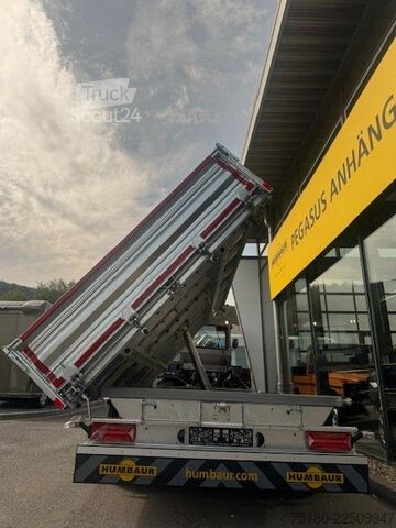 Dreiseitenkipper Anhänger HUMBAUR HTK 145024 Dreiseitenkipper Anhänger 14t.