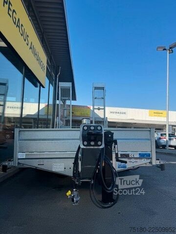 Remolque de plataforma baja HUMBAUR HS 105020 BS Baumaschinentransporter Tieflader
