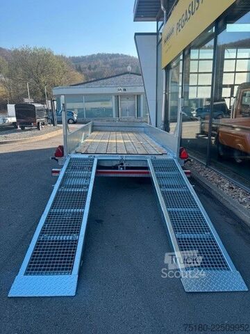 Remolque de plataforma baja HUMBAUR HS 105020 BS Baumaschinentransporter Tieflader