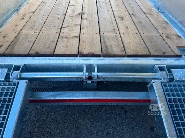 Remolque de plataforma baja HUMBAUR HS 105020 BS Baumaschinentransporter Tieflader