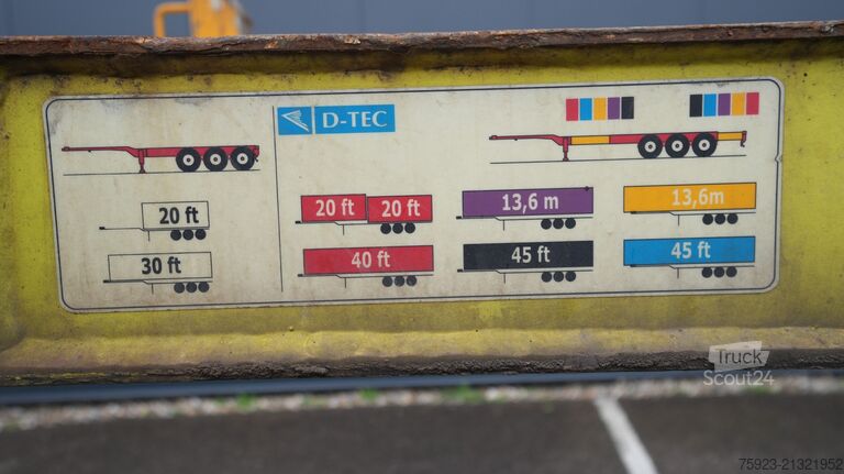 Transport kontenerowy D-tec Extendable container transport trailer