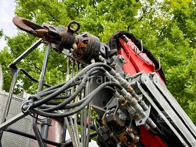 System med krogarm Mercedes-Benz Actros 3241 8x4/Abrollkipper+Fassi F155/Euro5