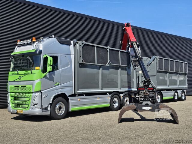Tippbil med kran Volvo FH 500 6x2*4 / +TIPPER TRAILER / CRANE