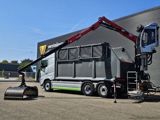 Tippbil med kran Volvo FH 500 6x2*4 / +TIPPER TRAILER / CRANE
