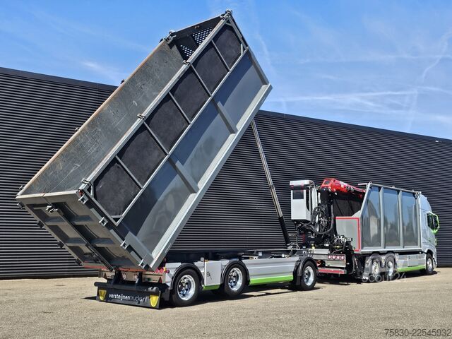 Tippbil med kran Volvo FH 500 6x2*4 / +TIPPER TRAILER / CRANE