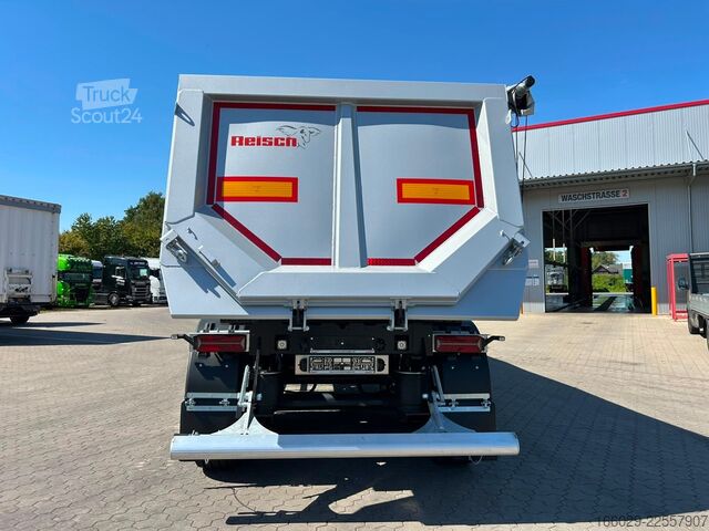 Semirimorchio ribaltabile REISCH 3-Achs Stahl Kipper Hardox 450 29m³ Alcoa Felgen