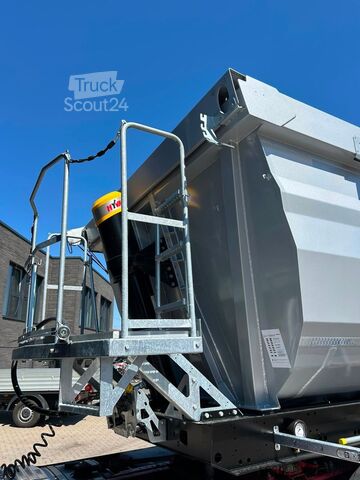 Semirimorchio ribaltabile REISCH 3-Achs Stahl Kipper Hardox 450 29m³ Alcoa Felgen