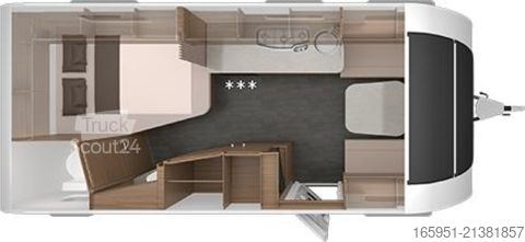 Husvagn Knaus Sport 500UF 1800kgPlusPaket 177 L Kühlschrank