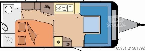 Wohnwagen Hobby Prestige 560 WFU Auflastung 2000 kg