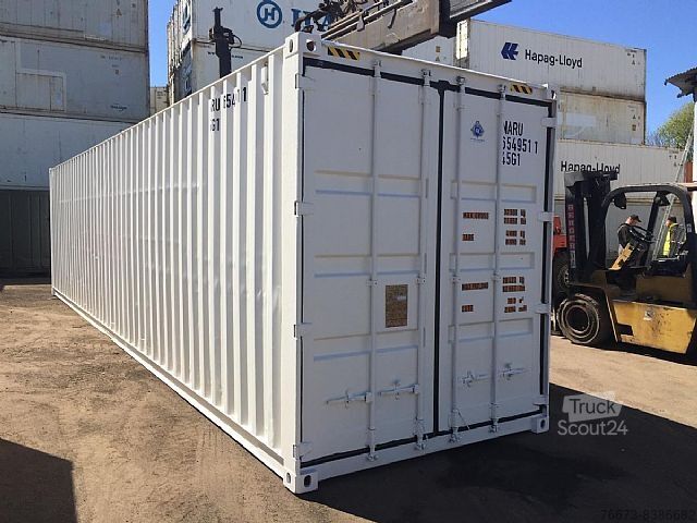  40 FT High Cube Seecontainer Weiß