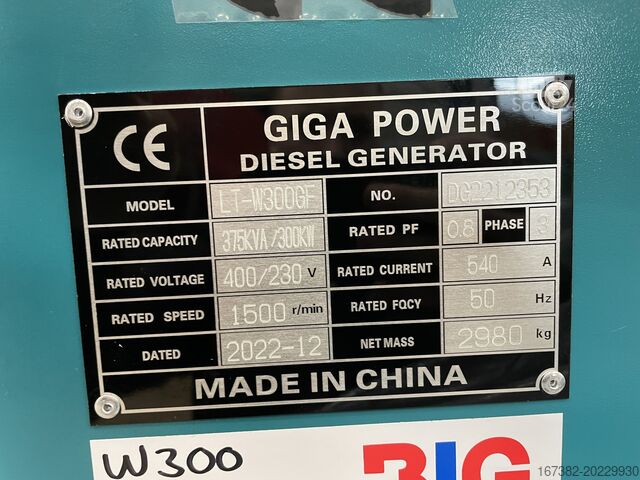 Agregat Giga power LT-W300GF 375 kVA silent generator