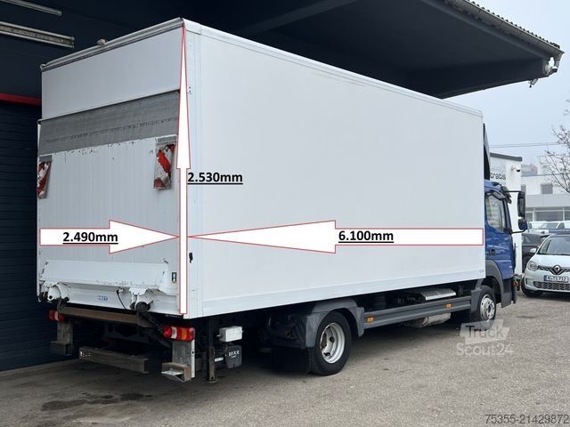 Dostavno vozilo s kesonom MERCEDES-BENZ Atego 821 Euro6 Klima Tempomat 6,1m Koffer + LBW