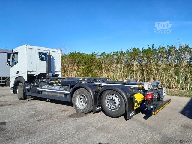 Tovornjak s kavljem za kontejnerje DAF FAN XF 480 Meiller Abrollkipper