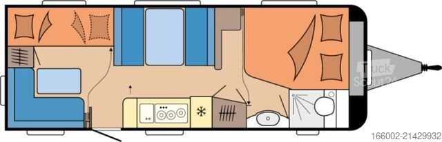 Lakókocsi HOBBY Excellent Edition 650 KMFe Ausgestellt! 2.200 kg