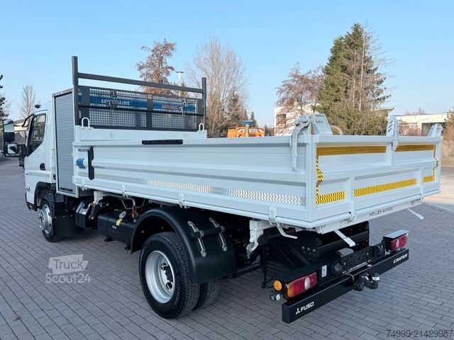 Tre-sidet tipbil FUSO Canter 9C18 Meiller Road Box Tageszulassung