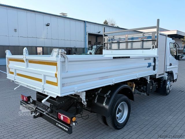 Tre-sidet tipbil FUSO Canter 9C18 Meiller Road Box Tageszulassung