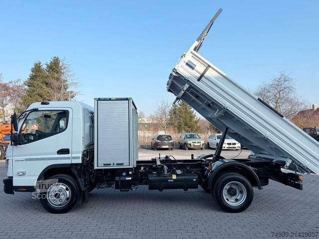 Tre-sidet tipbil FUSO Canter 9C18 Meiller Road Box Tageszulassung
