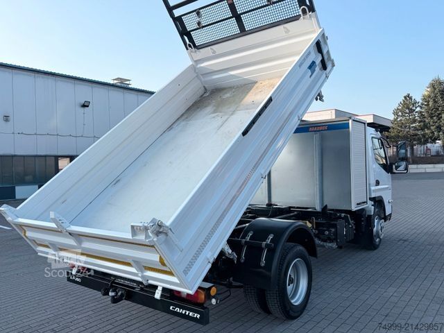 Tre-sidet tipbil FUSO Canter 9C18 Meiller Road Box Tageszulassung