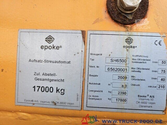Autocarro ribaltabile Epoke Certus AST SH6500 8m³ Feuchtsalzstreuer