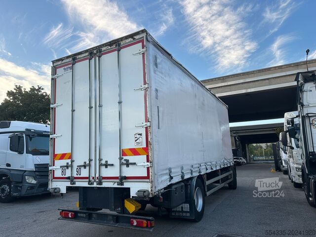 Platós és ponyvás teherautó Iveco Eurocargo 180s28