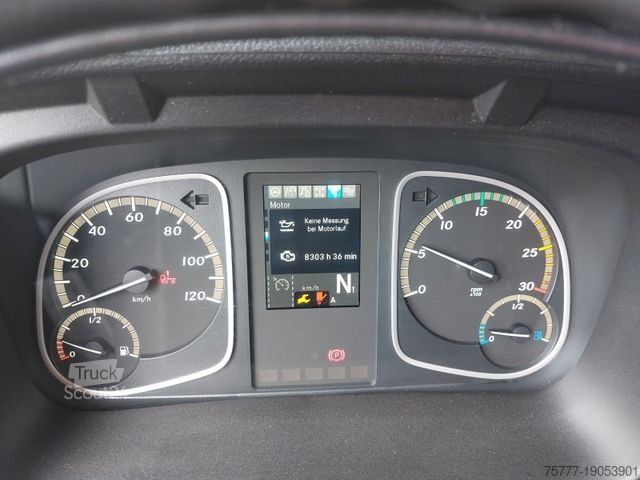 Вантажівка з платформою і тентом MERCEDES-BENZ 1527 Atego PL-SP- Blatt/Luft -  Edscha - LBW