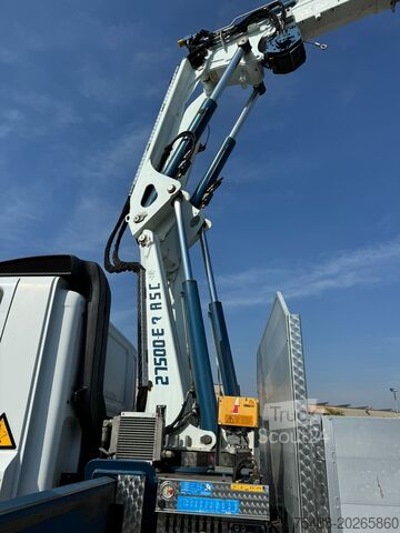 Flatbed + crane CORMACH 27.500 DAF CF 75-360 CASSONE+GRU CORMACH 27.500