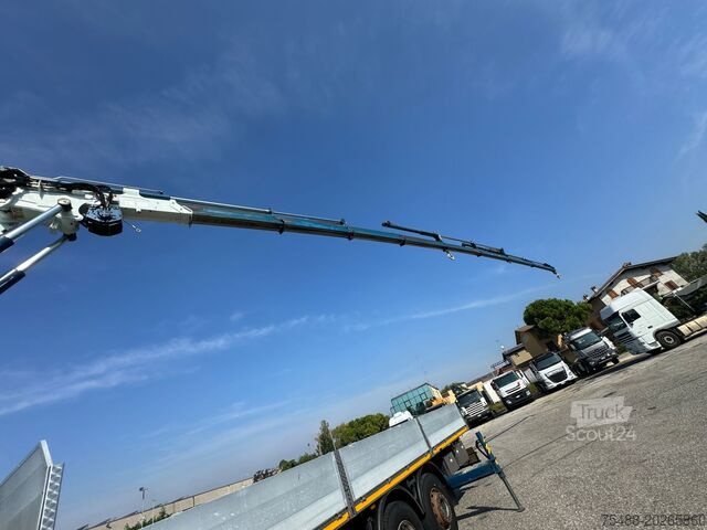 Flatbed + crane CORMACH 27.500 DAF CF 75-360 CASSONE+GRU CORMACH 27.500