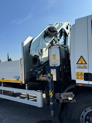 Flatbed + crane CORMACH 27.500 DAF CF 75-360 CASSONE+GRU CORMACH 27.500